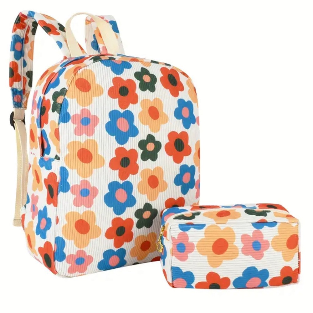 Matching Corduroy Backpack & Pencil Case